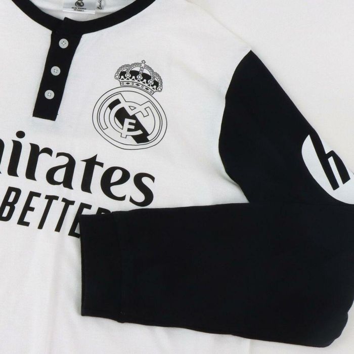 Cerdá Pijama Largo Single Jersey Real Madrid S Adulto Blanco 4 Cerdá Pijama Largo Single Jersey Real Madrid S Adulto Blanco 4