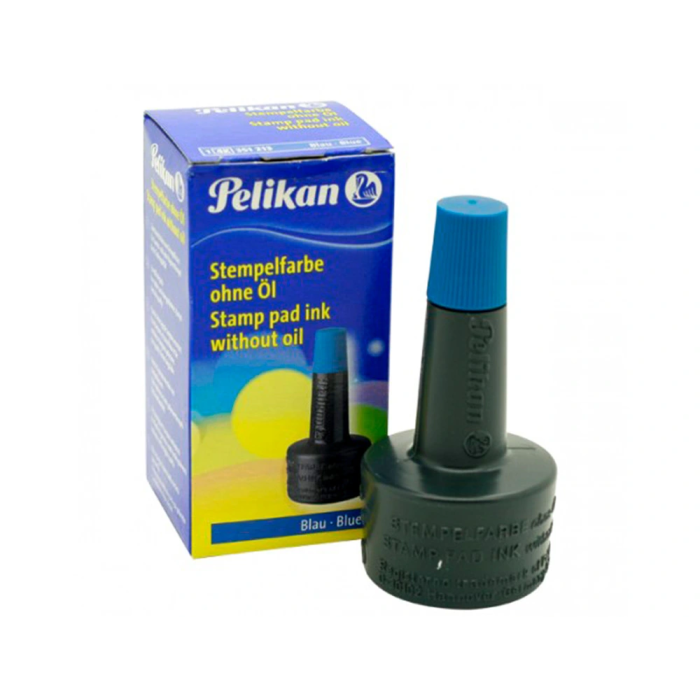 Pelikan Tinta para Tampon Azul Bote 28 ml 3