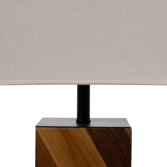 Lámpara de mesa Marrón Crema 60 W 220-240 V 25 x 25 x 51 cm 6