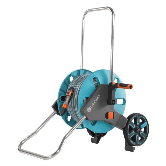 Enrollador de manguera GARDENA equipado con Aquaroll M - manguera de 25 m 2 Enrollador de manguera GARDENA equipado con Aquaroll M - manguera de 25 m 2