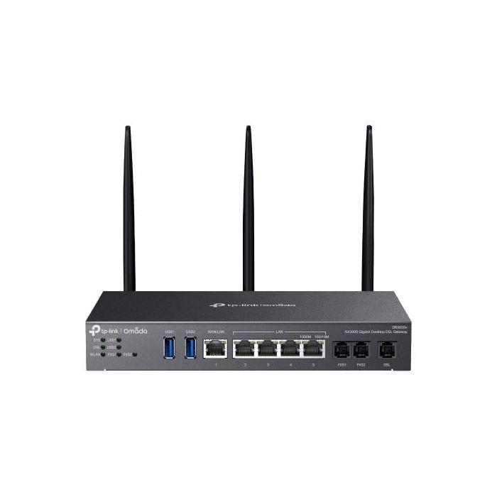 TP-Link DR3650v(EU) Omada AX3000 Gateway Gigabit Router de Sobremesa Doble Banda WiFi 6 ADSL/VDSL2