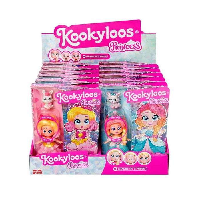 Muñeca kookyloos princess dolls incluye muñeca conjunto de ropa,diadema y mascota. 18x26.5x23.5 cm 1 Muñeca kookyloos princess dolls incluye muñeca conjunto de ropa,diadema y mascota. 18x26.5x23.5 cm 1