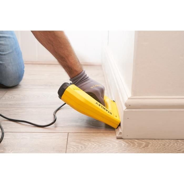 Stanley TRE550 pro Grapadora eléctrica para grapas y clavos tipo G, potencia ajustable, uso intensivo, gama profesional 3