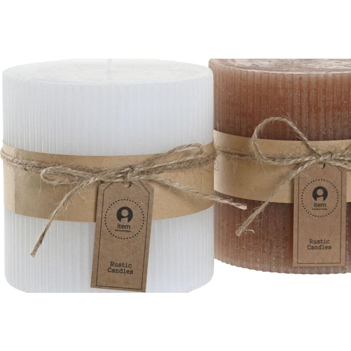 Vela Navidad Alpina DKD Home Decor Blanco Marron 10 x 10 x 10 cm (6 Unidades) 1 Vela Navidad Alpina DKD Home Decor Blanco Marron 10 x 10 x 10 cm (6 Unidades) 1