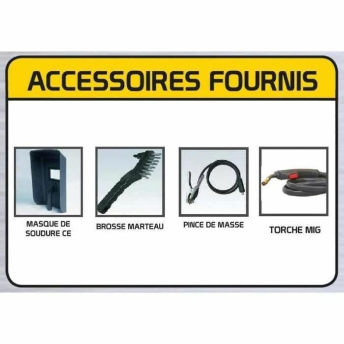 Stanley Soldadora Inverter MIG sin Gas 100A para alambre con núcleo de fundente 0.9mm. Semiautomática, intensidad regulable 10-100A. 6 Stanley Soldadora Inverter MIG sin Gas 100A para alambre con núcleo de fundente 0.9mm. Semiautomática, intensidad regulable 10-100A. 6