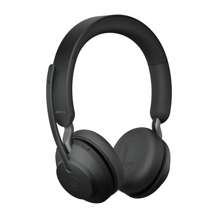 Jabra Evolve2 65 Stereo UC + Link 380 USB-C Auriculares Inalámbricos para Oficina/Centro de Llamadas, Negro 1