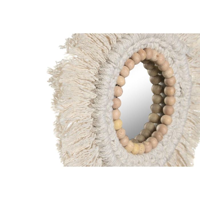 Juego de Espejos Home ESPRIT Blanco Boho 20 x 1 x 20 cm (3 Piezas) 2 Juego de Espejos Home ESPRIT Blanco Boho 20 x 1 x 20 cm (3 Piezas) 2