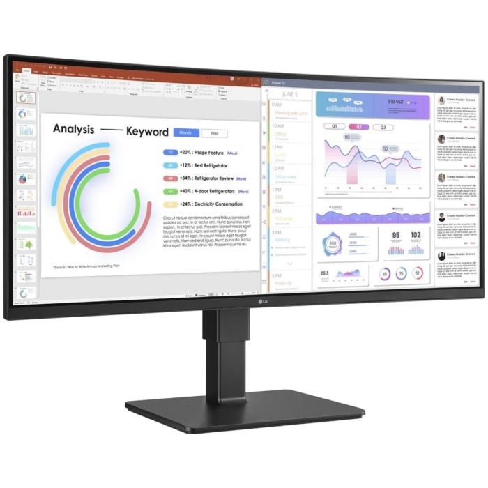 86.72cm/34'' (3440x1440) LG UltraWide 34BQ77QB-B 21:9 5ms 2xHDMI DisplayPort USB-C VESA Speaker UWQHD 2