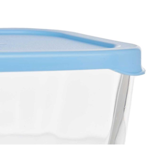 Fiambrera Snow Box Tapa Azul 420Ml Pasabahce 12X6CM (12 Unidades) 3 Fiambrera Snow Box Tapa Azul 420Ml Pasabahce 12X6CM (12 Unidades) 3