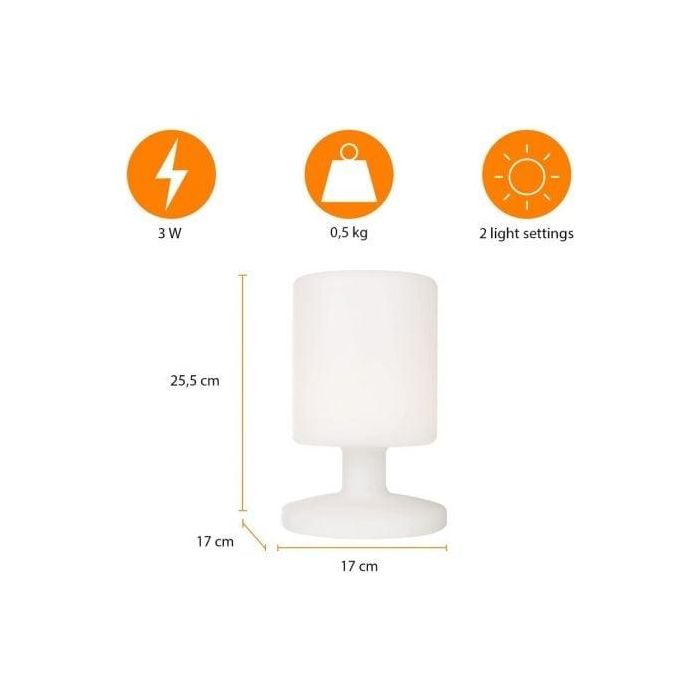 Farolillo Smartwares 10.068.38 Blanco Plástico 3 W 5 W E27 2