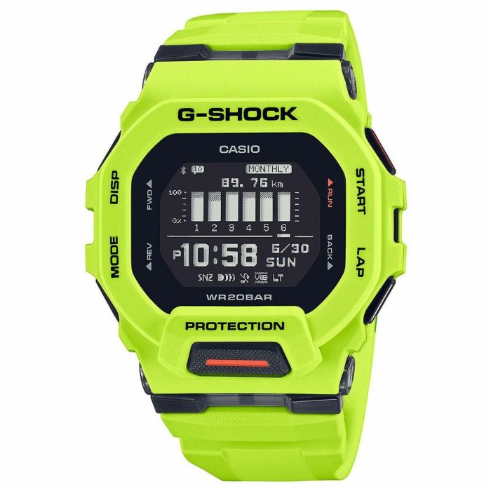 Casio GBD-200-9ER Reloj G-Shock Sport Deportivo Amarillo Fluorescente