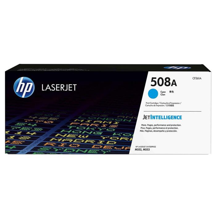 Hp Laserjet M553 Toner 508A Cian 1