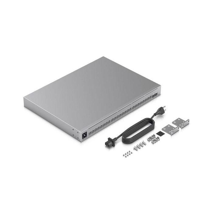 Ubiquiti 400W, 8 x 2.5 GbE PoE++, 16 x GbE RJ45 (8x PoE+ and 8x PoE++), 2 x 10G SFP+, SGCC steel, 442.4 x 325 x 43.7 mm (17.4 x 12.8 x 1.7") 7 Ubiquiti 400W, 8 x 2.5 GbE PoE++, 16 x GbE RJ45 (8x PoE+ and 8x PoE++), 2 x 10G SFP+, SGCC steel, 442.4 x 325 x 43.7 mm (17.4 x 12.8 x 1.7") 7