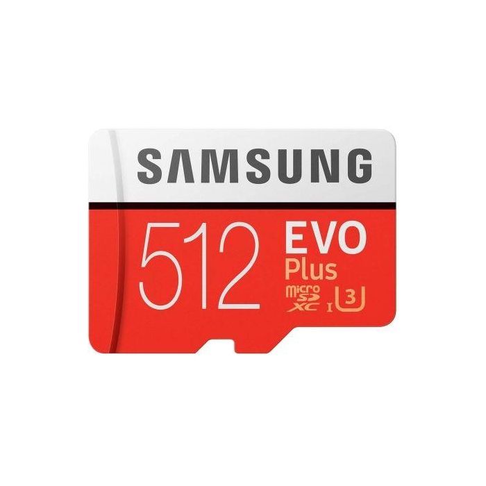 TARJETA MICROSD XC + ADAPTADOR SAMSUNG EVO PLUS - 512GB - CLASE 10 - 100MB/S 1 TARJETA MICROSD XC + ADAPTADOR SAMSUNG EVO PLUS - 512GB - CLASE 10 - 100MB/S 1