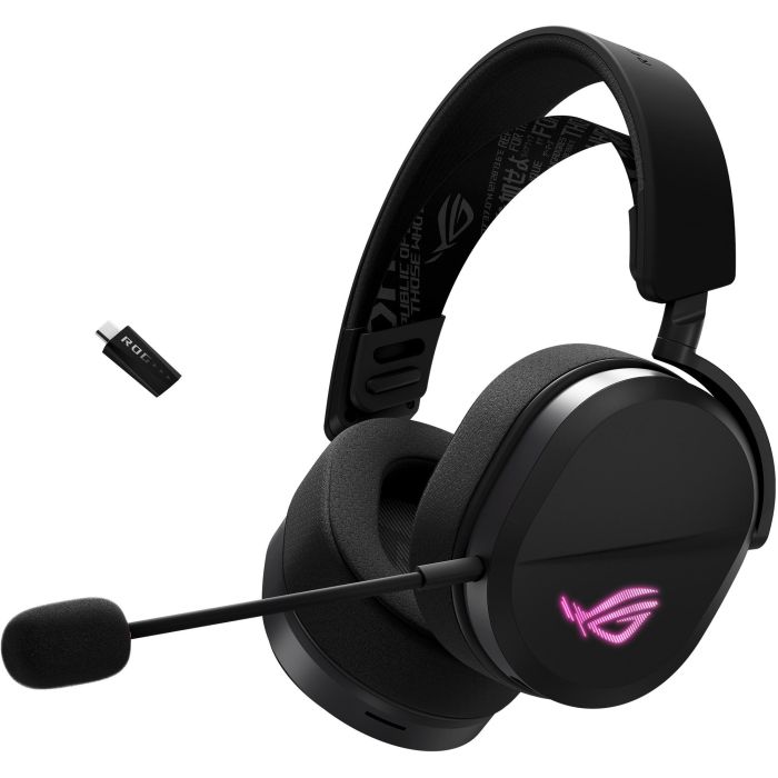 ASUS ROG Pelta - Auriculares Gaming Inalámbricos y Alámbricos USB-C/RF/Bluetooth, Diadema, Con Micrófono, Color Negro