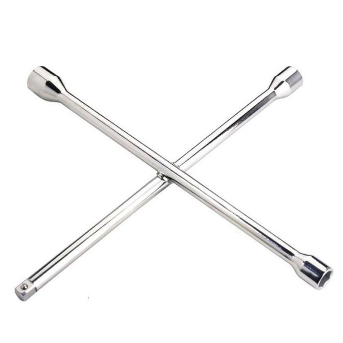 ALYCO Llave en Cruz de Acero Resistente 24-27-32 mm 3/4'' – Herramienta Esencial para Aflojar Tuercas y Pernos