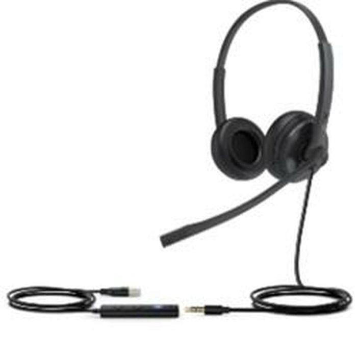 Auriculares con Micrófono Yealink UH34 SE DUAL TEAMS Negro