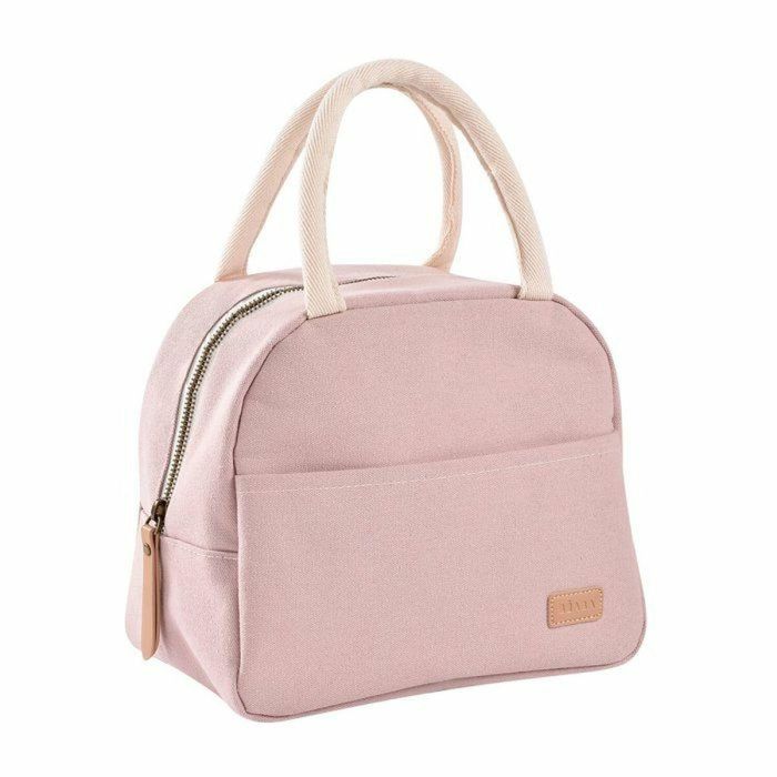 Bolsa térmica para el almuerzo de color rosa empolvado 5 Bolsa térmica para el almuerzo de color rosa empolvado 5