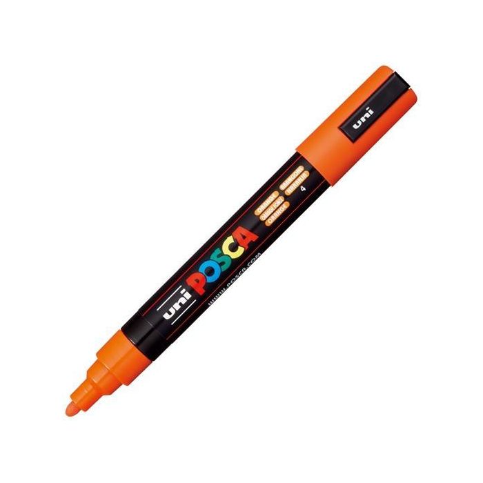 Posca Marcador Pc-5M No Permanente Punta Forma De Bala 1,8 - 2,5 mm Naranja Posca Marcador Pc-5M No Permanente Punta Forma De Bala 1,8 - 2,5 mm Naranja
