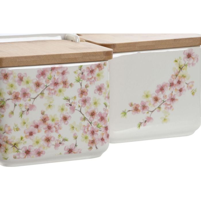DKD Home Decor Salero Romantico Almendro 2024 Rosa Blanco 750ml Dolomite Bambu 12.5 x 12 x 14 cm Apto Lavavajillas (2 Unidades) 2 DKD Home Decor Salero Romantico Almendro 2024 Rosa Blanco 750ml Dolomite Bambu 12.5 x 12 x 14 cm Apto Lavavajillas (2 Unidades) 2