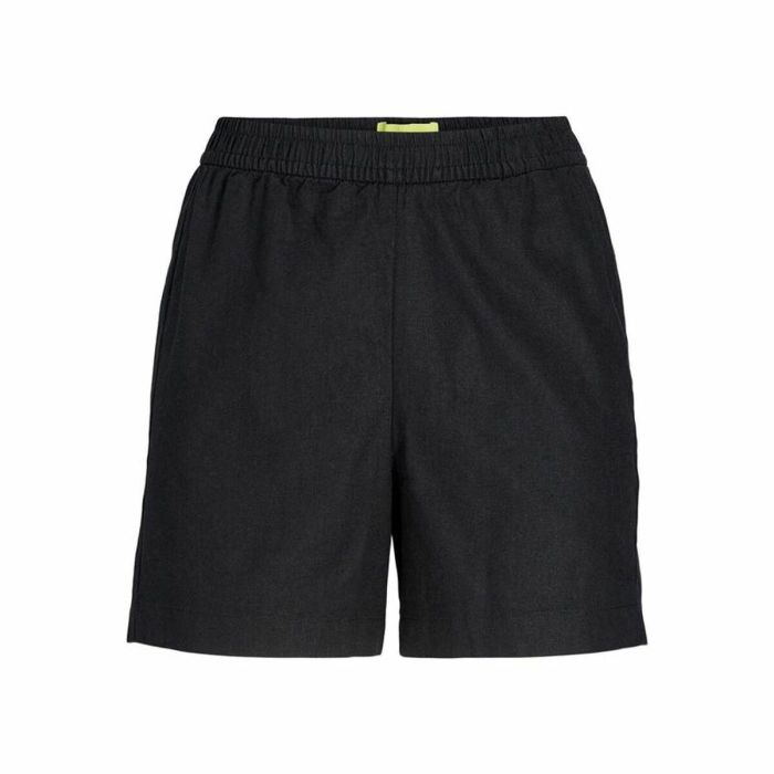 Pantalones Cortos Deportivos para Mujer Jack & Jones Negro Lino 0 Pantalones Cortos Deportivos para Mujer Jack & Jones Negro Lino 0