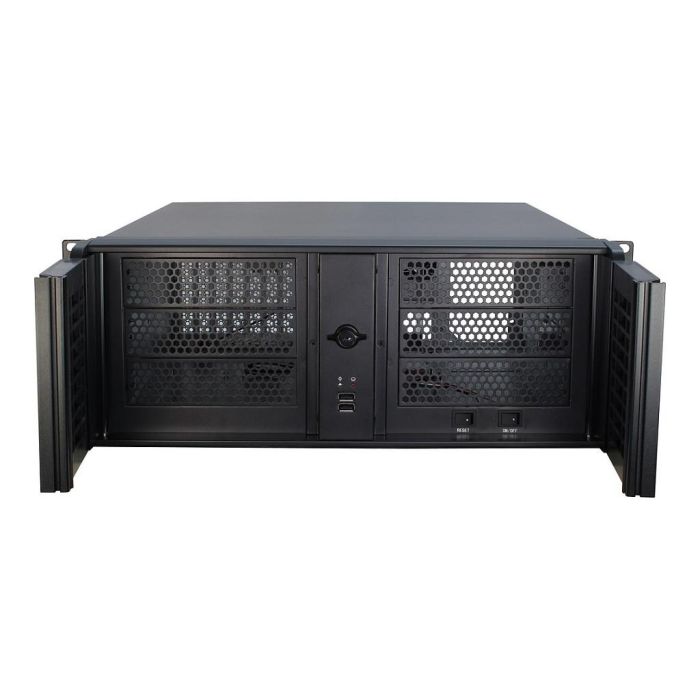 Inter-Tech 4U-IPC 4098-S Estante Servidor Negro ATX micro ATX Mini-ITX Acero 4U 2