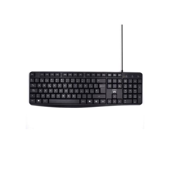 Teclado Ewent EW3001 Negro Qwerty Español 0 Teclado Ewent EW3001 Negro Qwerty Español 0