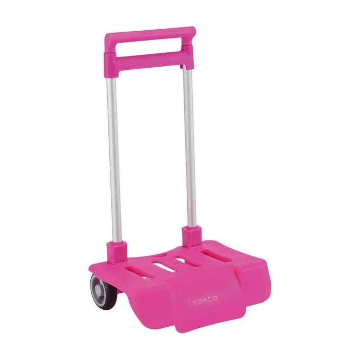 Safta Pant. 241C Carro Portameriendas Plegable Fucsia con Ruedas para Niños, Ideal para Guardería o Colegio (A partir de 3 Años)