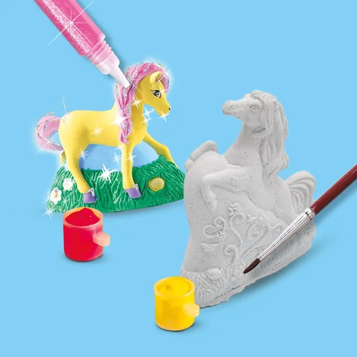 Ses Creative Kit Creativo para Moldear y Pintar Caballos con Yeso y Pintura 3