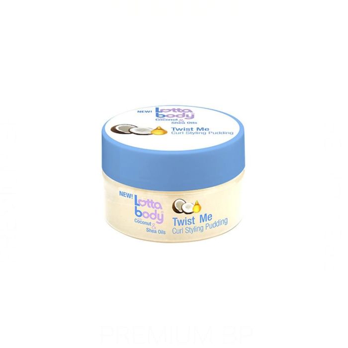 Revlon Lottabody Pudding para rizos con aceite de coco y manteca de karité - 1984g - Hidratación profunda y brillo