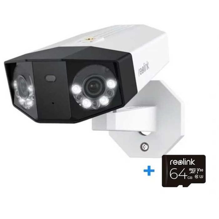 Reolink Duo Series P750 Cámara IP PoE Exterior 16MP 7680x2160 Gran Angular 180° Visión Nocturna IP67