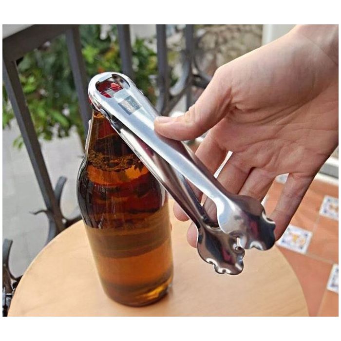 # -96- Pinza Hielo Muelle Inox Con Abridor My Bar (24 Unidades) 4 # -96- Pinza Hielo Muelle Inox Con Abridor My Bar (24 Unidades) 4