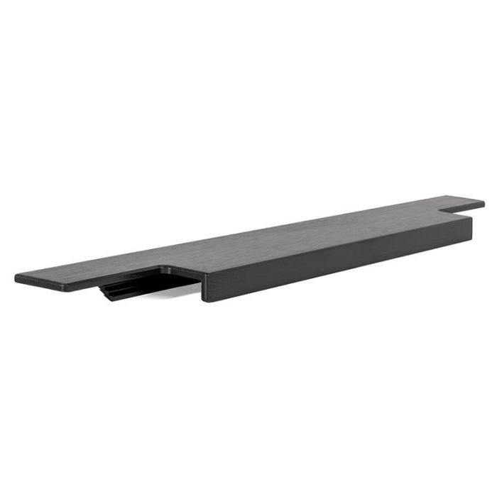 Tirador Embutir Linear Negro Cepillado Largo 297 Viefe 2