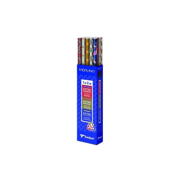 Papel De Regalo Rollo Sadipal Gran Formato Xl 1X2 M (Caja De 30) Navidad Christmas Time