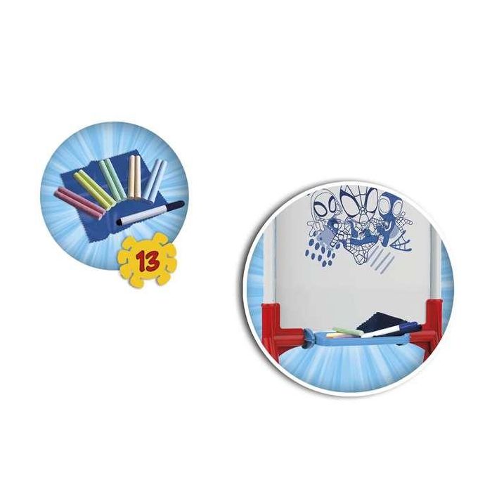 Pizarra spidey 2 en 1 magnetica y para tizas 37x32x98 cm incluye 12 accesorios 3 Pizarra spidey 2 en 1 magnetica y para tizas 37x32x98 cm incluye 12 accesorios 3