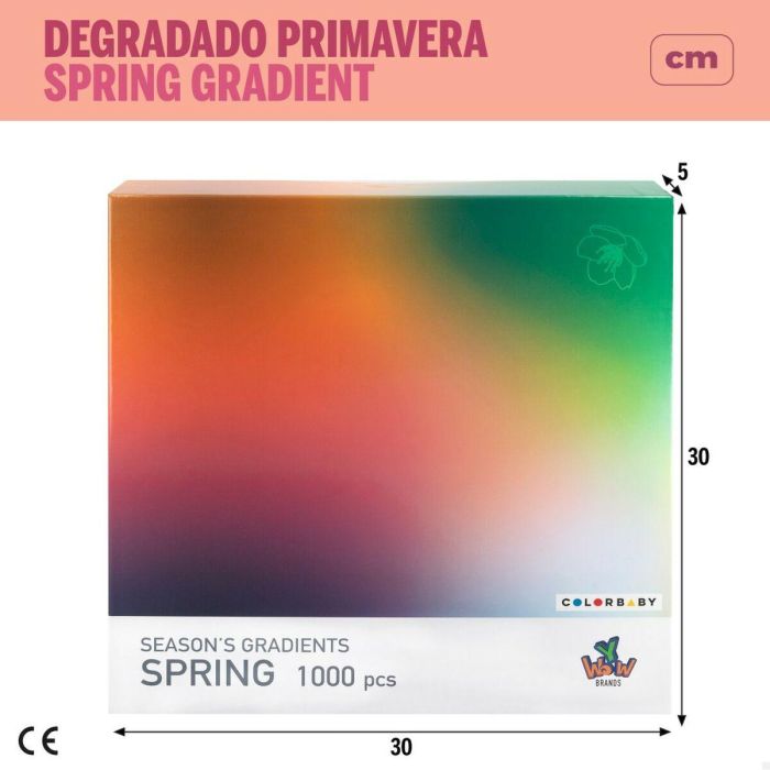 Puzzle Colorbaby Season's Gradients Spring 68 x 50 cm (6 Unidades) 1