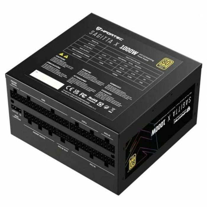 Nfortec Fuente de Alimentación Sagitta X 1000W. Pcie 5.0 80 Plus Gold Full Modular A-Rgb 2