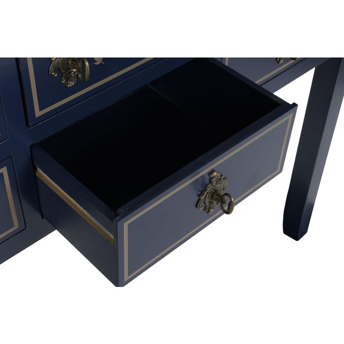 Consola Home ESPRIT Marrón Azul marino Madera de Paulonia 103 x 35 x 80 cm 8 Consola Home ESPRIT Marrón Azul marino Madera de Paulonia 103 x 35 x 80 cm 8
