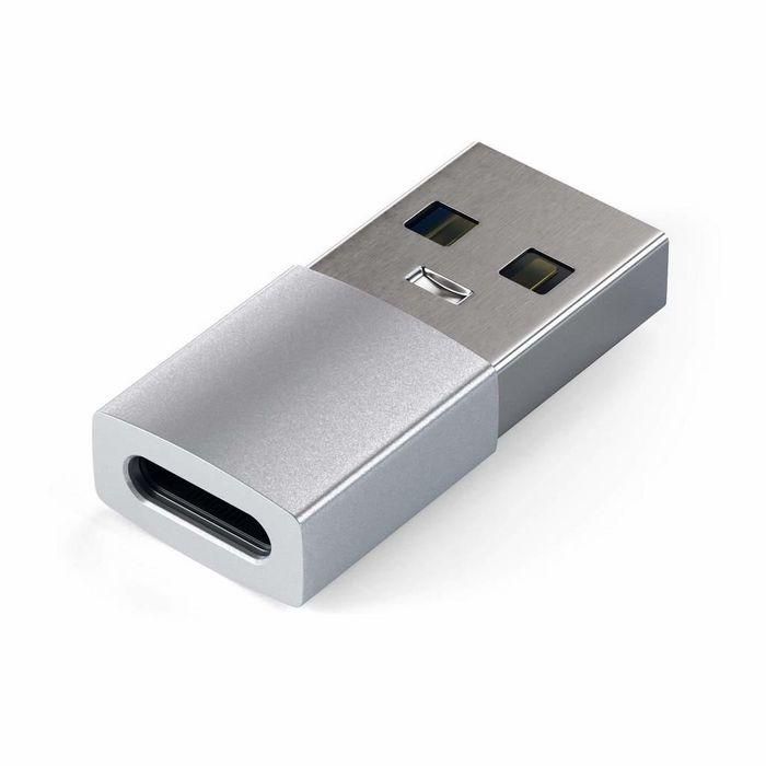 Satechi Adaptador USB-A Macho a USB-C Hembra, USB 3.0 (5 Gbps) - Conecta Dispositivos Tipo-C a Puertos USB Estándar 0 Satechi Adaptador USB-A Macho a USB-C Hembra, USB 3.0 (5 Gbps) - Conecta Dispositivos Tipo-C a Puertos USB Estándar 0