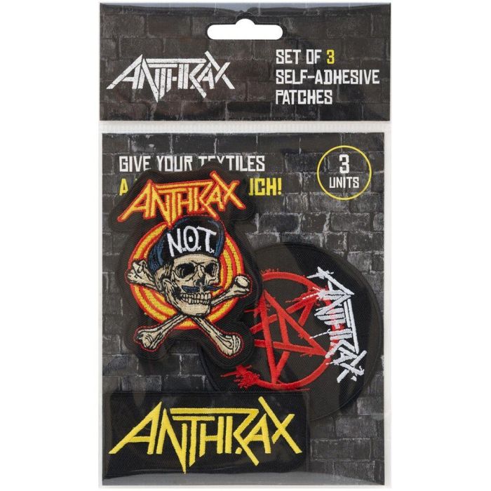 Set 3 parches Anthrax 1 Set 3 parches Anthrax 1
