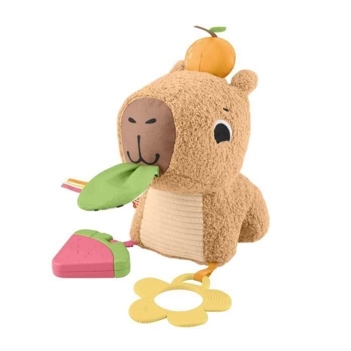 Fisher-Price Peluche Capibara para Estímulos y Juego – Bebé 0+ Meses