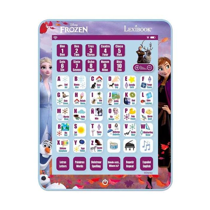 Tablet educativa bilingüe frozen ingles-español con 80 actividades. 24.4x19x1.5 cm 1 Tablet educativa bilingüe frozen ingles-español con 80 actividades. 24.4x19x1.5 cm 1