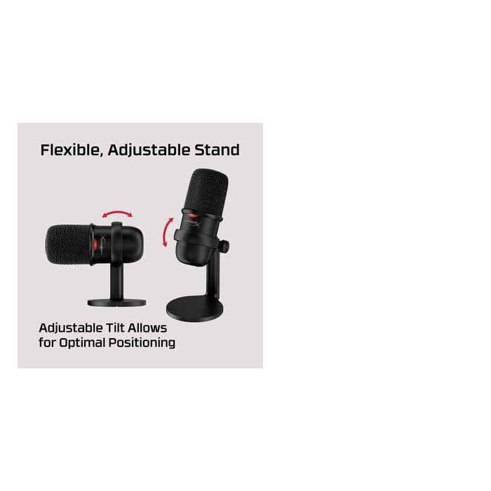 HyperX SoloCast Micrófono USB Condensador, Patrón Cardioide, Sensor Tap-to-Mute, para Streamers y Creadores, Negro 11