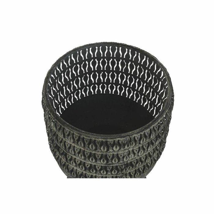 Macetero Alpino DKD Home Decor Gris Negro 32 x 84 x 32 cm Set de 2 (2 Unidades) 2 Macetero Alpino DKD Home Decor Gris Negro 32 x 84 x 32 cm Set de 2 (2 Unidades) 2