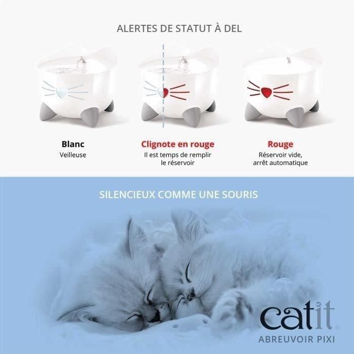 Fuente de agua automática para gatos CAT IT - 2,5 L - Blanco 4 Fuente de agua automática para gatos CAT IT - 2,5 L - Blanco 4