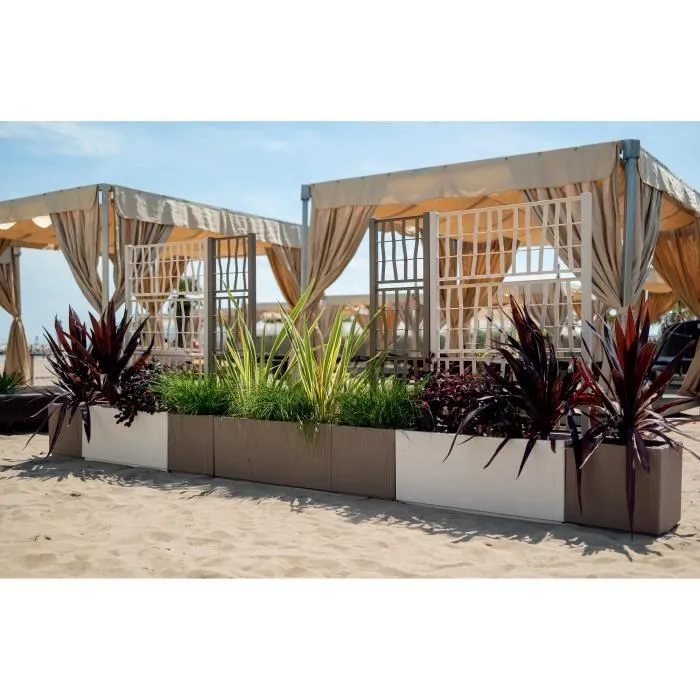 Stefanplast STE8003507687035 Jardinera Taupe Cuadrada 38 L 5