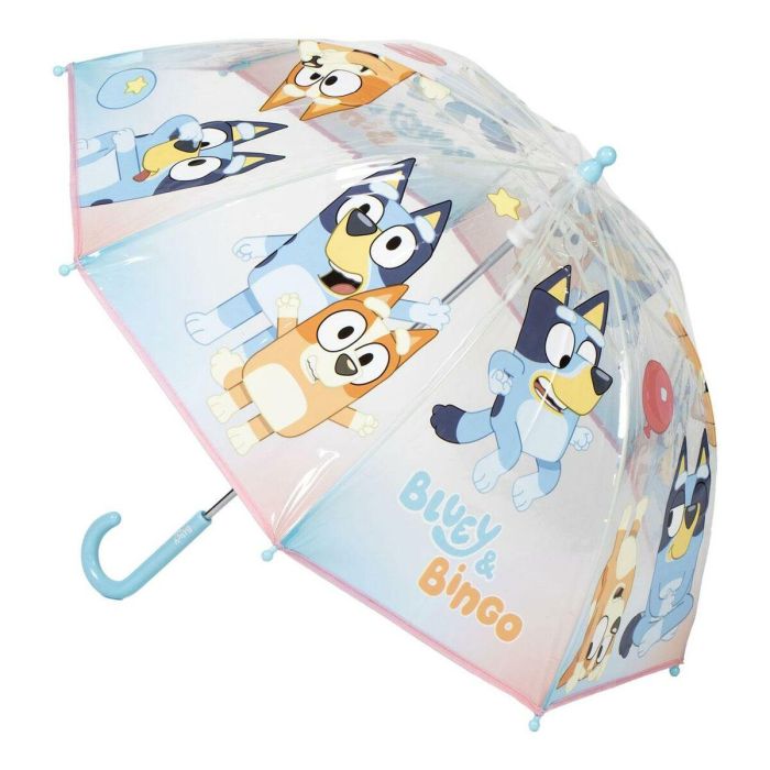 Cerdá Paraguas Manual Poe Burbuja con Diseño Bluey de 45 cm en Azul, Ideal para Niños a partir de 3 Años Cerdá Paraguas Manual Poe Burbuja con Diseño Bluey de 45 cm en Azul, Ideal para Niños a partir de 3 Años