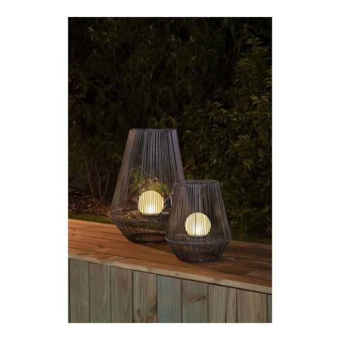 Galix Farol Decorativo Bola de Perlas H30 LED Blanco Recargable 10 Lúmenes 8 Horas Ø 258mm Bola 100mm 2 Galix Farol Decorativo Bola de Perlas H30 LED Blanco Recargable 10 Lúmenes 8 Horas Ø 258mm Bola 100mm 2