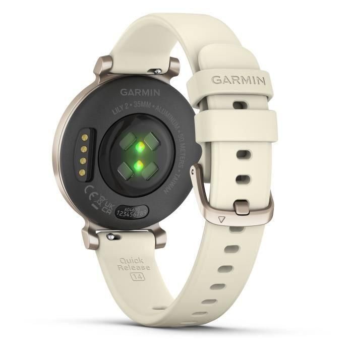Reloj conectado - GARMIN - Lily 2 - 25,4 x 21,3 mm - Oro crema con correa en blanco coco 4 Reloj conectado - GARMIN - Lily 2 - 25,4 x 21,3 mm - Oro crema con correa en blanco coco 4