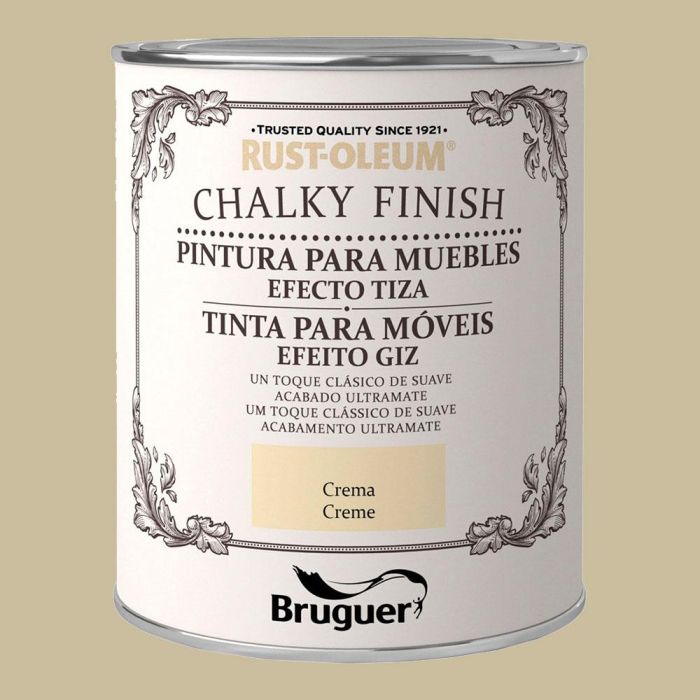 Rust-oleum chalky finish muebles crema 0,750l 5397512 bruguer